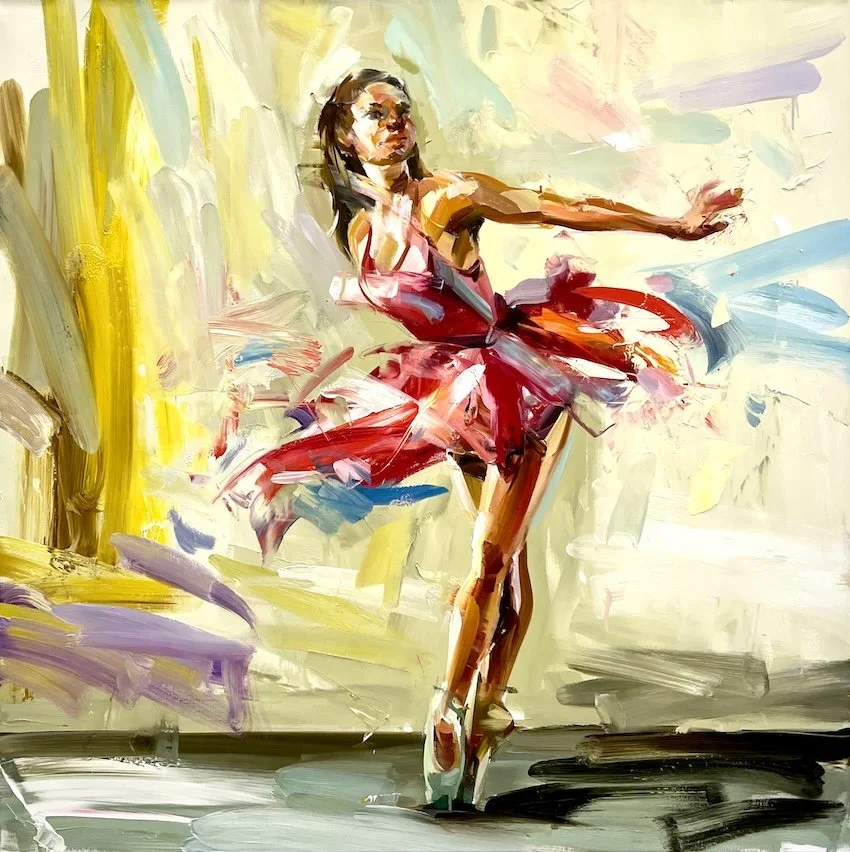 Paul Wright, On Pointe 110 x 110cm 1.JPG