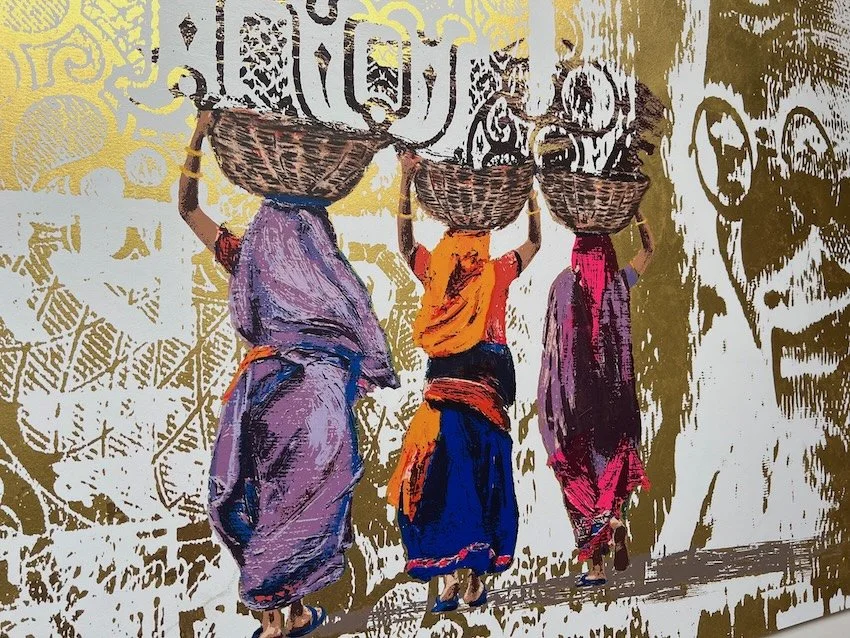 Natasha Kumar The Three Sisters #Gold Gandhi I with 22 carat gold leaf - 1 (5).jpeg