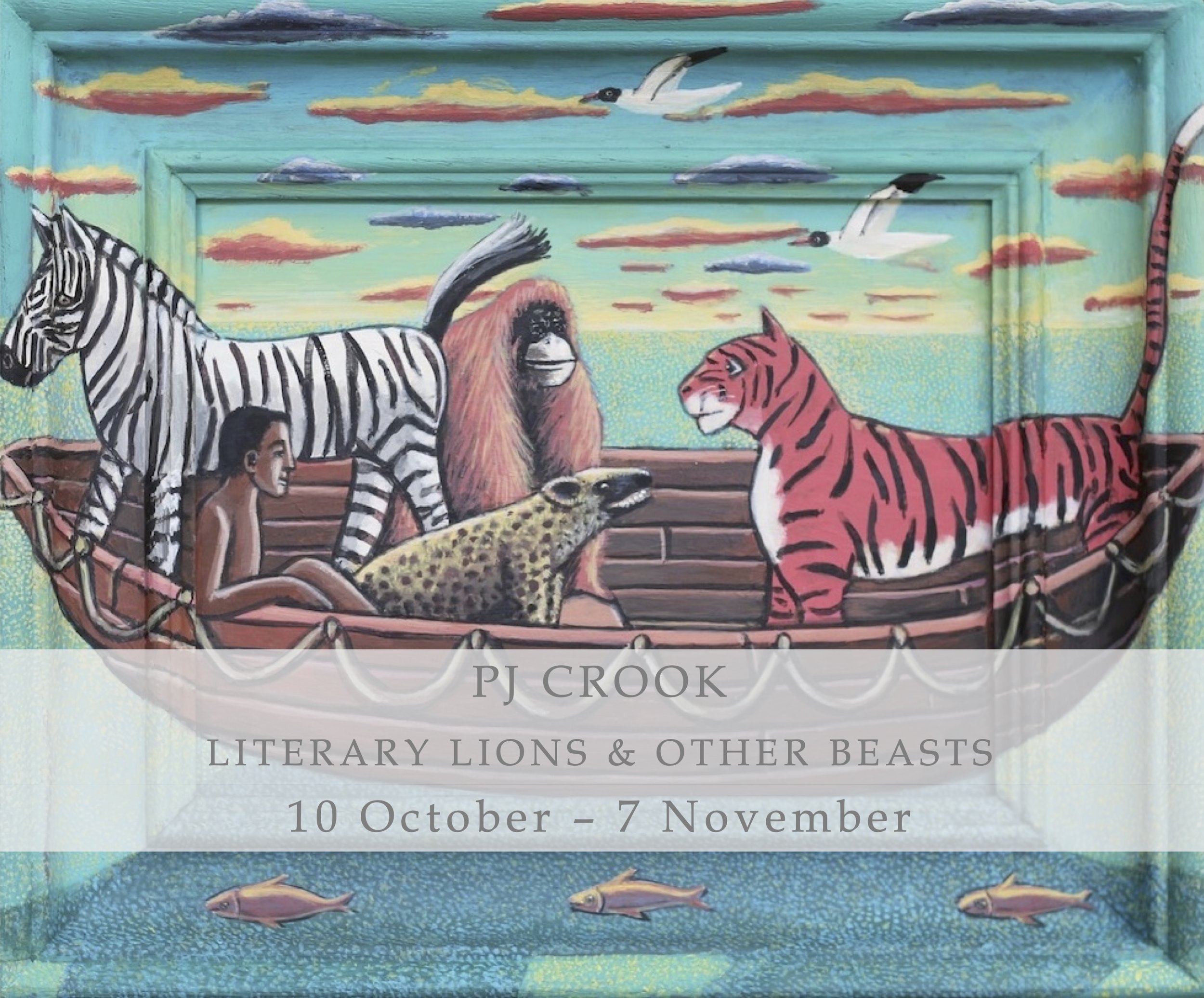 PJ Crook | Literary Lions & Other Beasts Exhibition