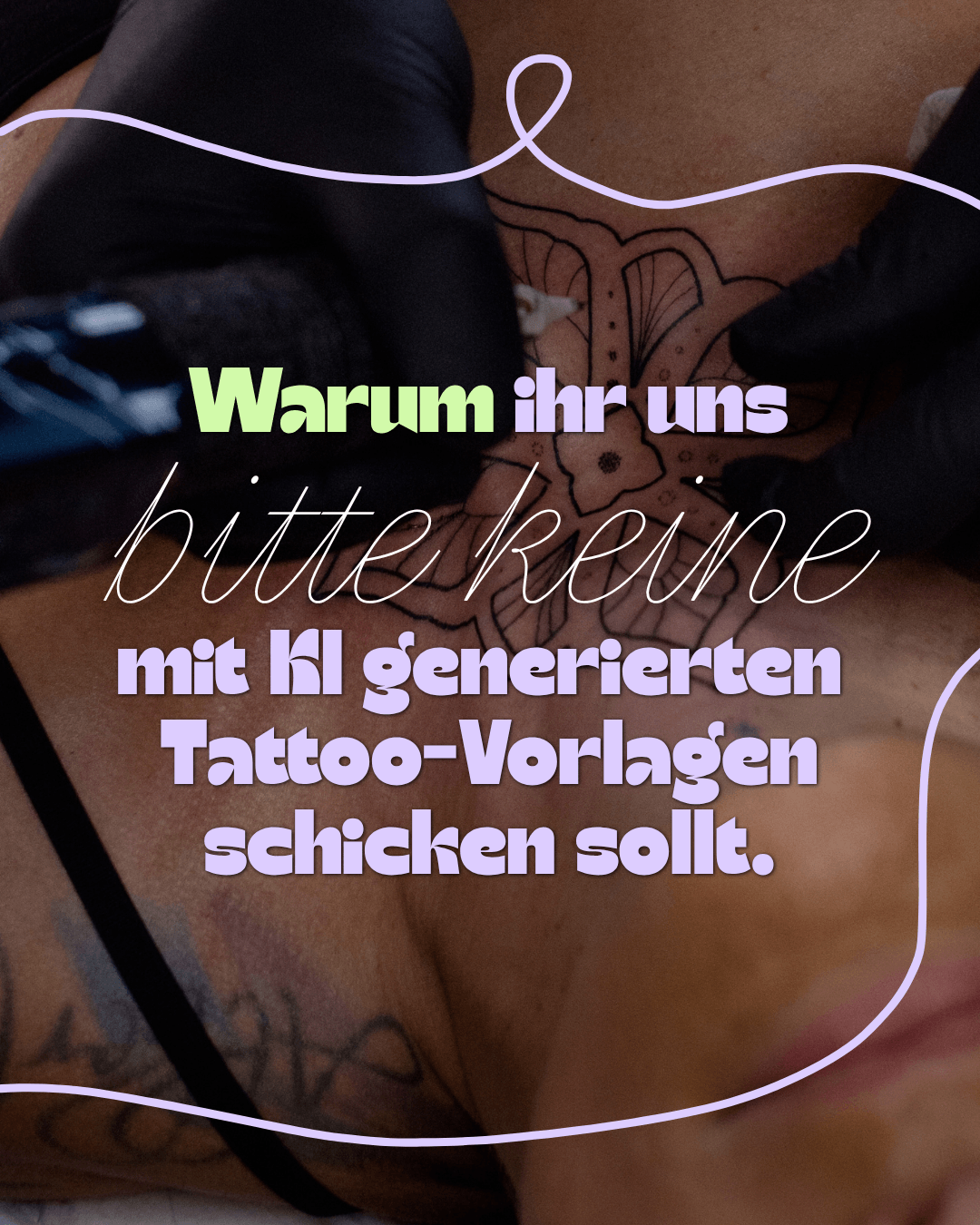 Warum ihr uns (bitte) keine KI-generierten Tattoo-Vorlagen schicken sollt.
