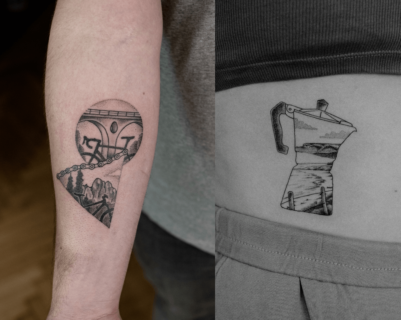 Landschafts Tattoos von Bob Fizz
