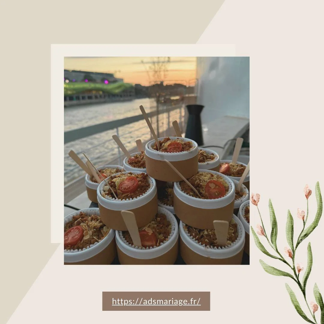 🌍 Contenants &eacute;co-responsables 🌍 Pour un mariage respectueux de l'environnement, nos pi&egrave;ces cocktails sont dress&eacute;es dans des contenants r&eacute;utilisables ou recycl&eacute;s.

💌https://adsmariage.fr/

#mariageparis #traiteurp
