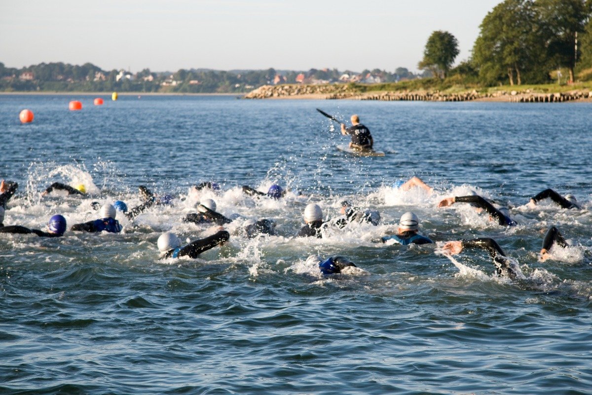 triathlete swimmers