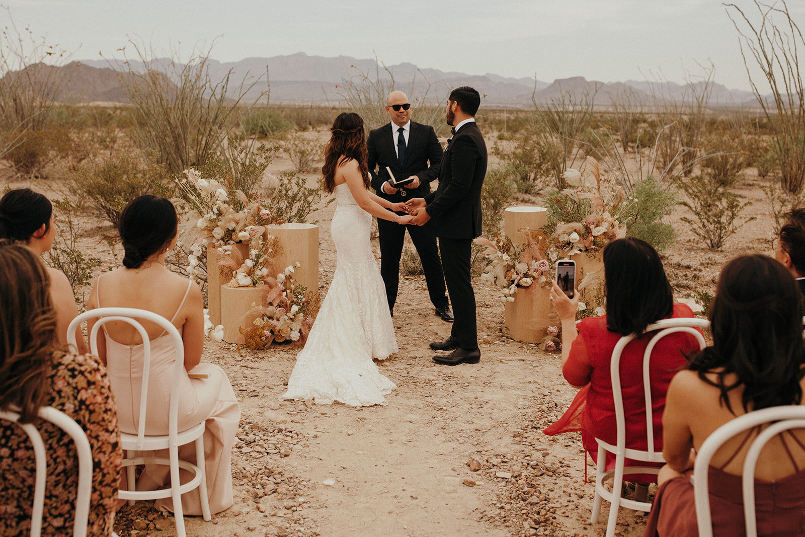 An earthy and romantic desert wedding at Willow House in West Texas 
