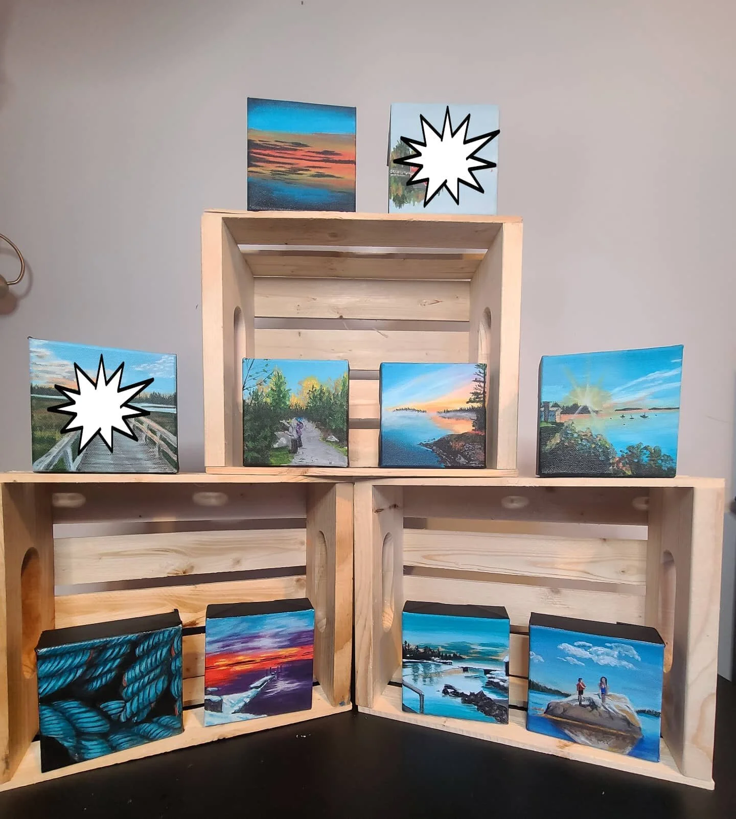 All 4x4's available.

$75

DM for purchase
.
.
.
.
.
#emergingartist #novascotianartist #canadianartist #maritimes #eastcoast #christmasgiftideas #paintings #artwork #smallartwork #sunset #sunrise #rope #ocean #atlantic #molegalake #chester #gravesis