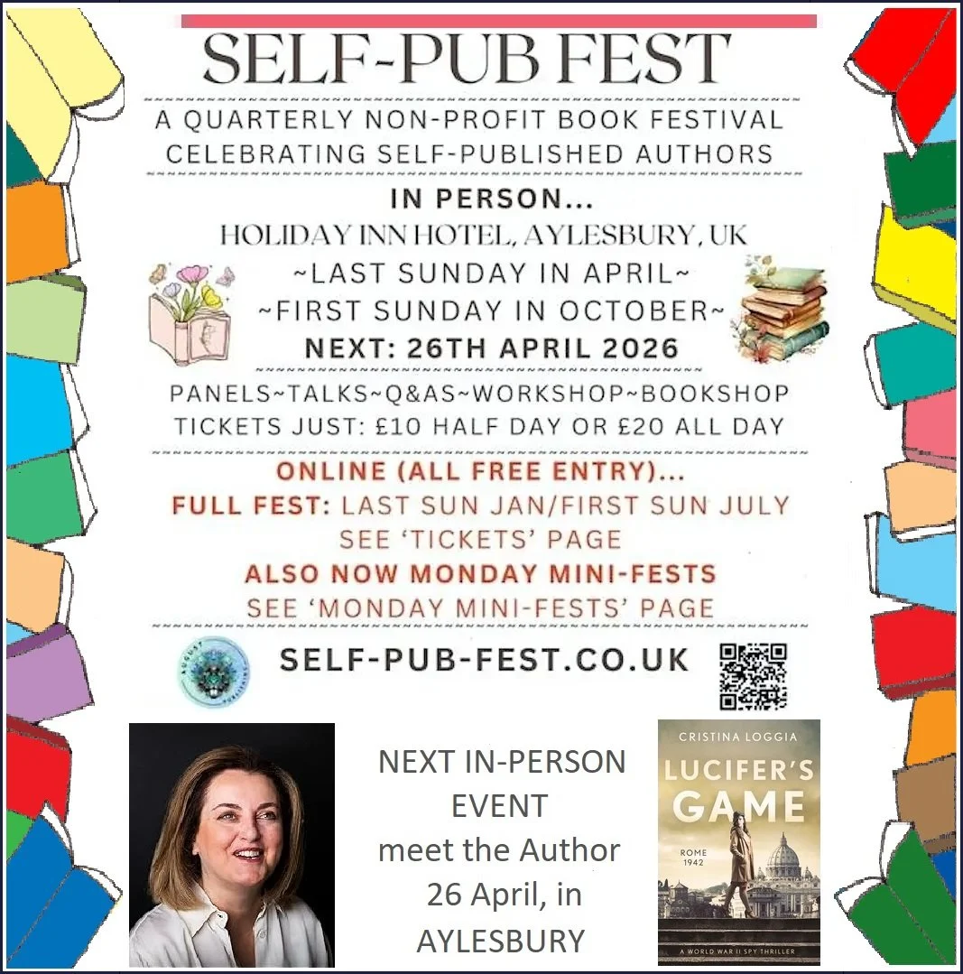 26th of April 2026 at the                             Self-Pub FestMorgen Bailey's Non-Profit Book Festival in Aylesbury