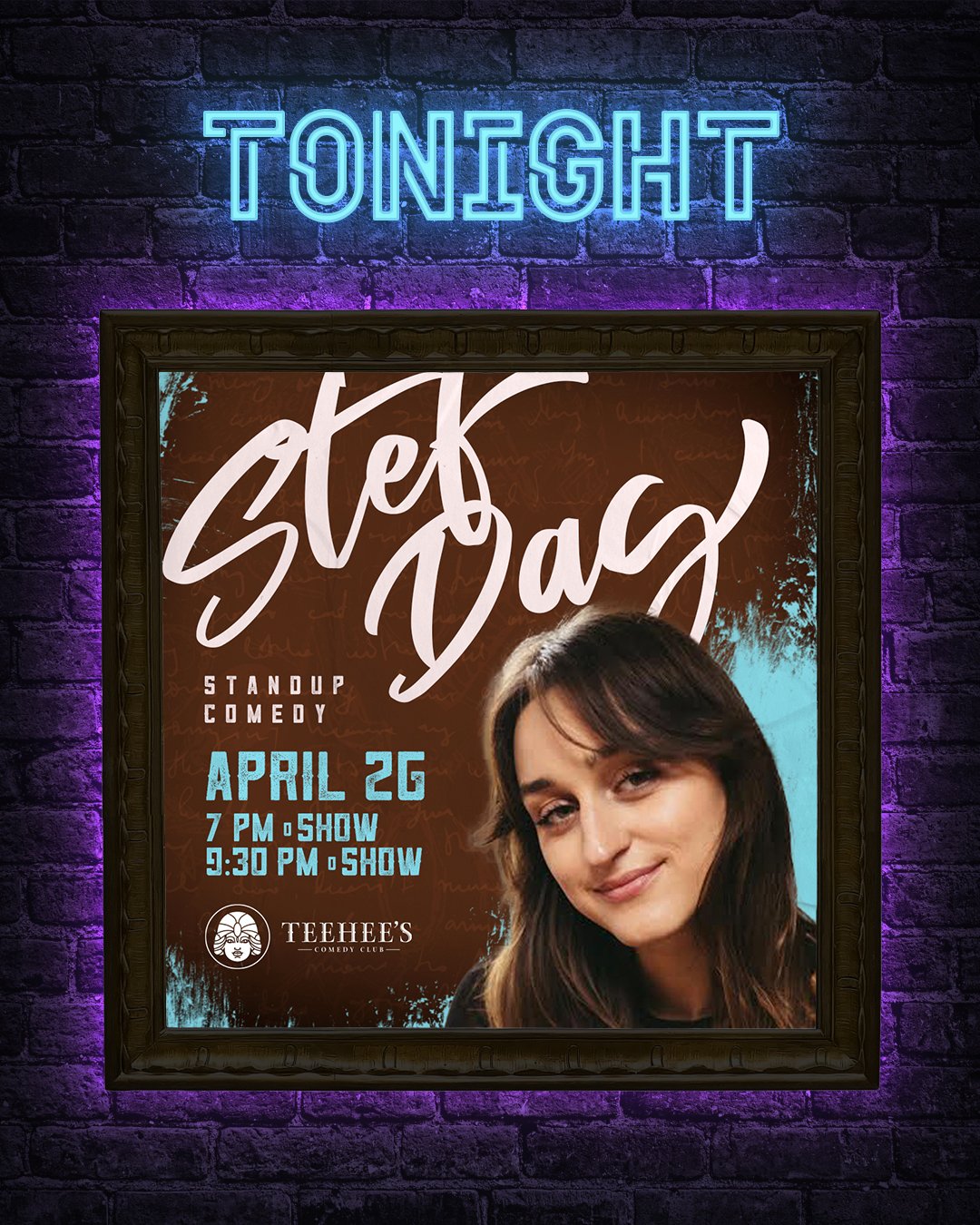🔥🎤🔥 Tonight! Stef Dag takes over the club for 2 shows!
Get 🎟🎟🎟 at teeheescomedy.com/shows