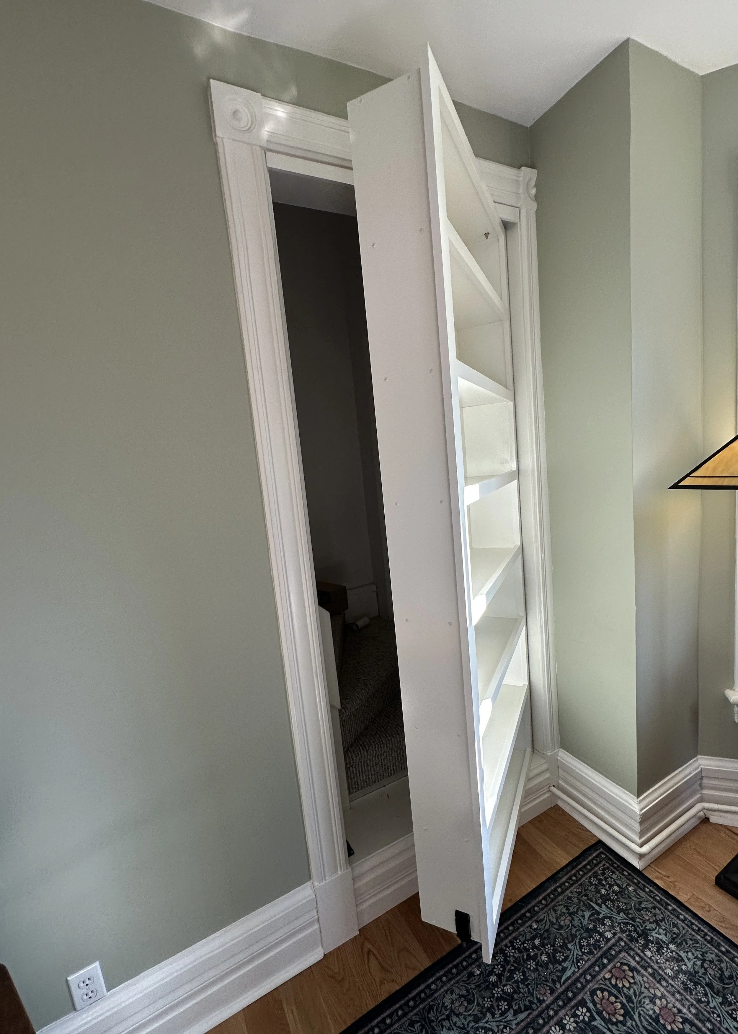 Custom Bookshelf Door open.JPEG