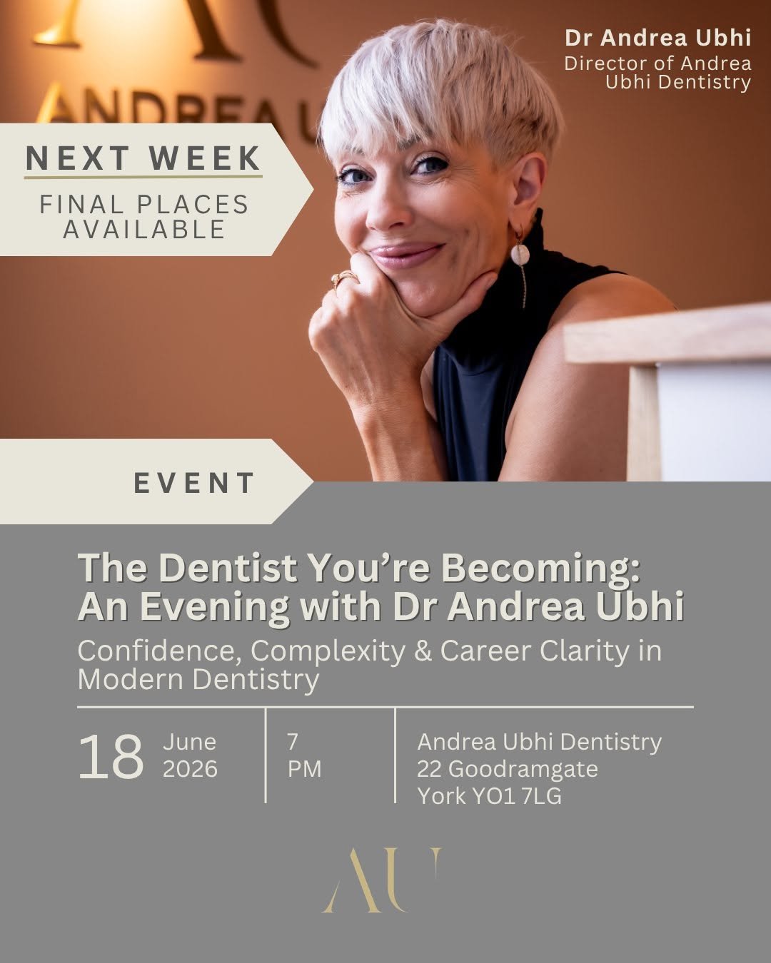 An Evening with Dr Andrea Ubhi
