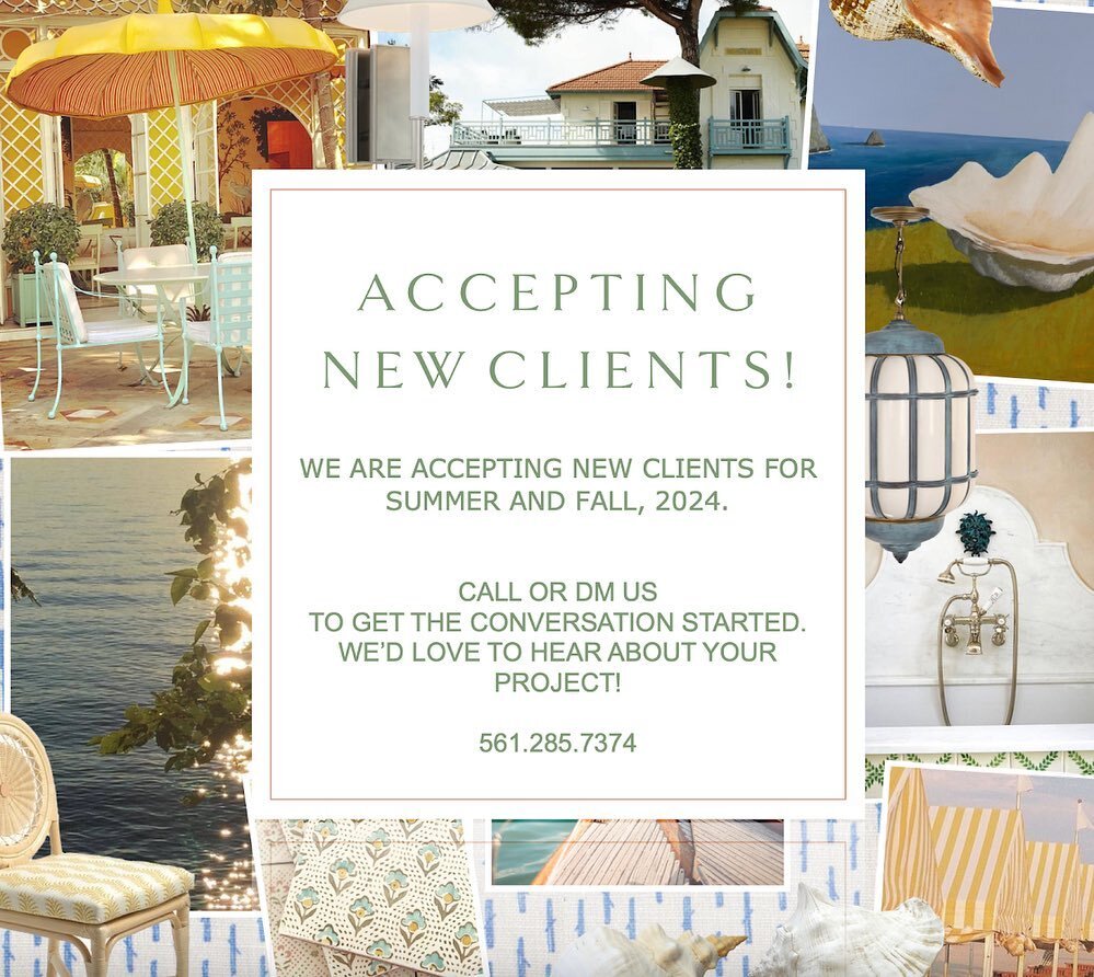 We&rsquo;ve got a lot going on at Courtney Davis Design! 

We are accepting new clients and would love to hear about your project. We work on projects throughout the southeast and have mastered the &lsquo;out of town&rsquo; project process. We also l