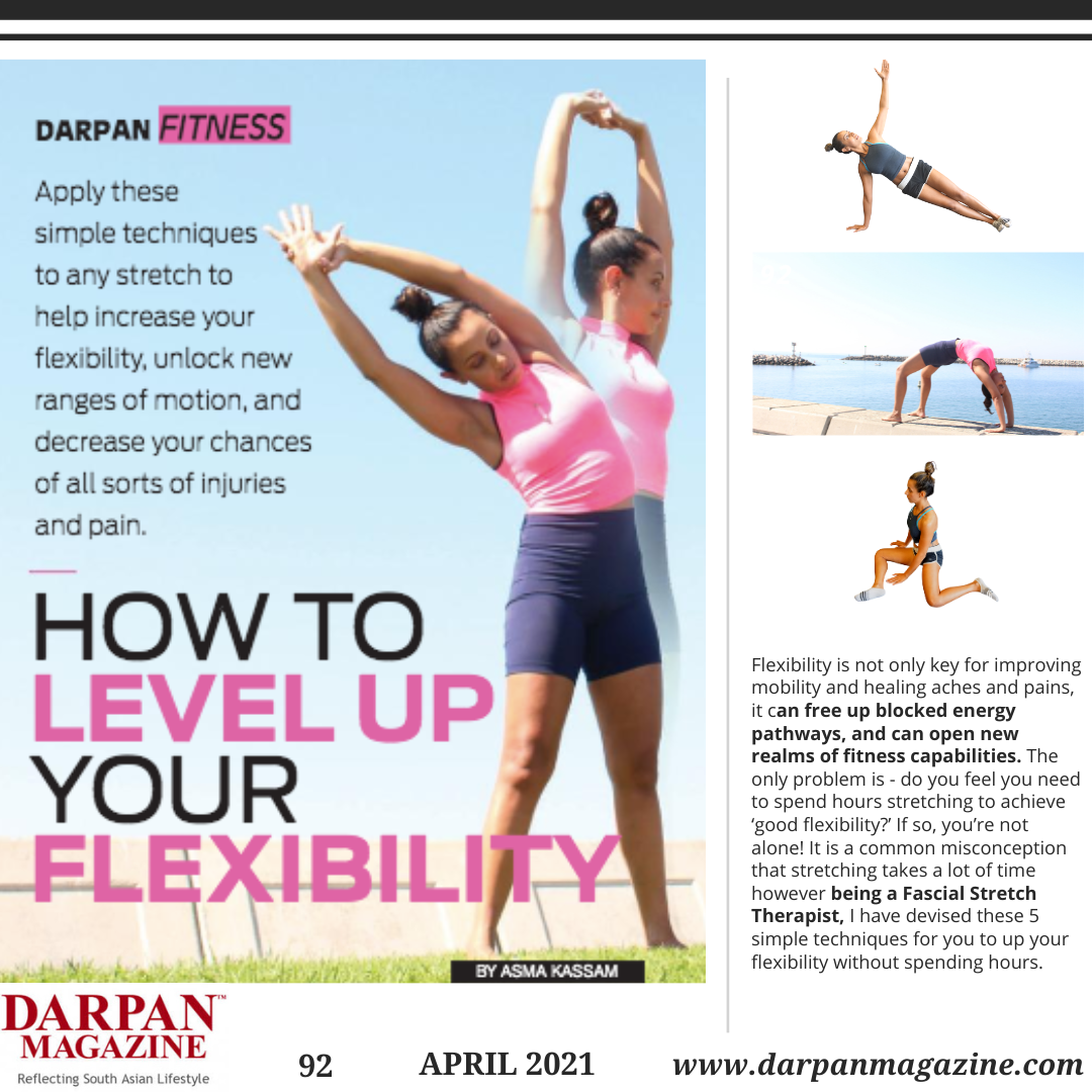  Flexibility is not only key for improving mobility and healing aches and pains, it can free up blocked energy pathways, and can open new realms of fitness capabilities.  