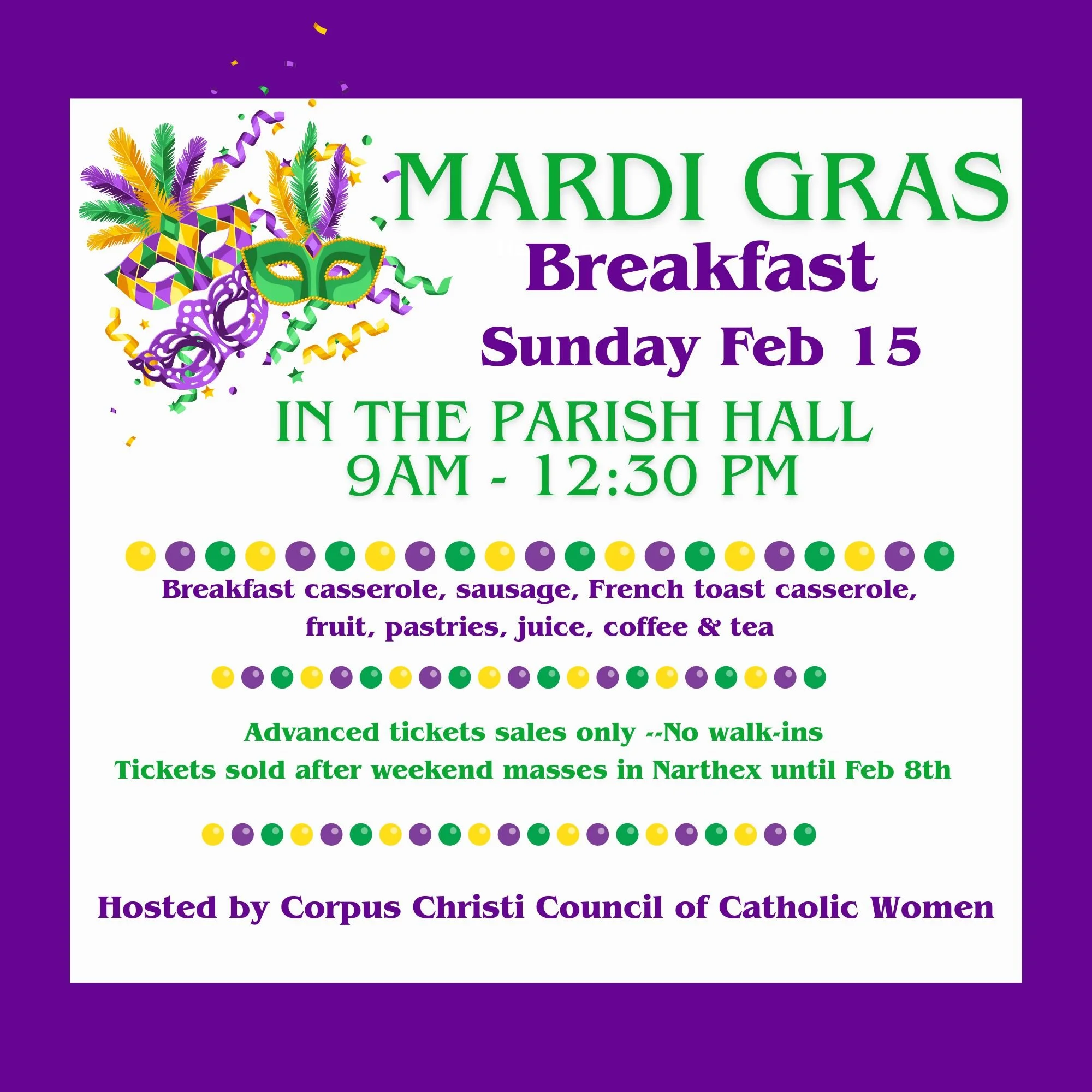 Mardi Gras Breakfast