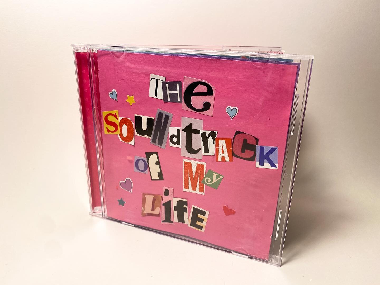 My final drawing assignment of the semester was to create a book&mdash;here&rsquo;s mine, entitled &ldquo;The Soundtrack of My Life,&rdquo; made using an old CD case! 
&bull;
&bull;
&bull;
#art #artwork #drawing #poscamarkers #coloredpencil #collagea