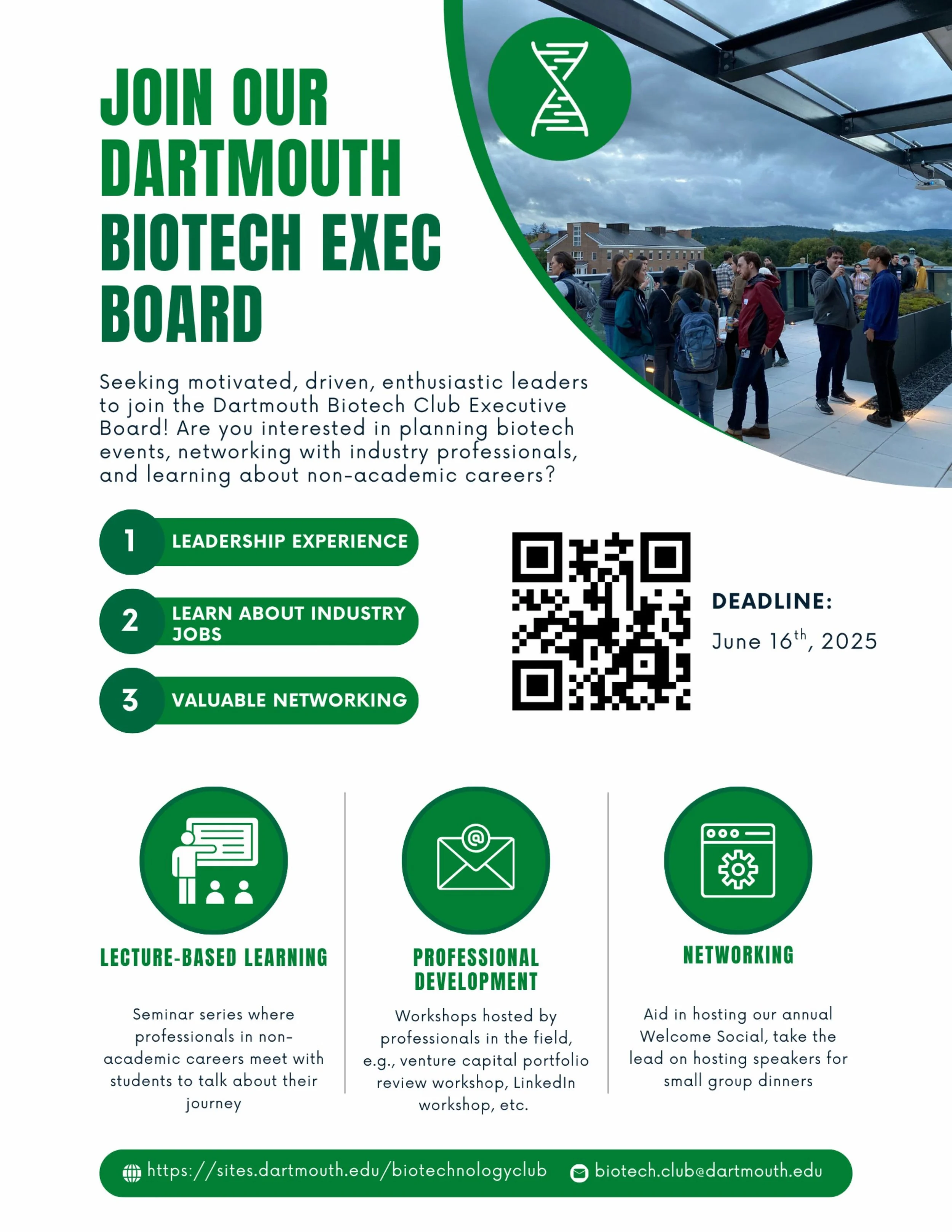 Dartmouth Biotech Club Exec Board Application