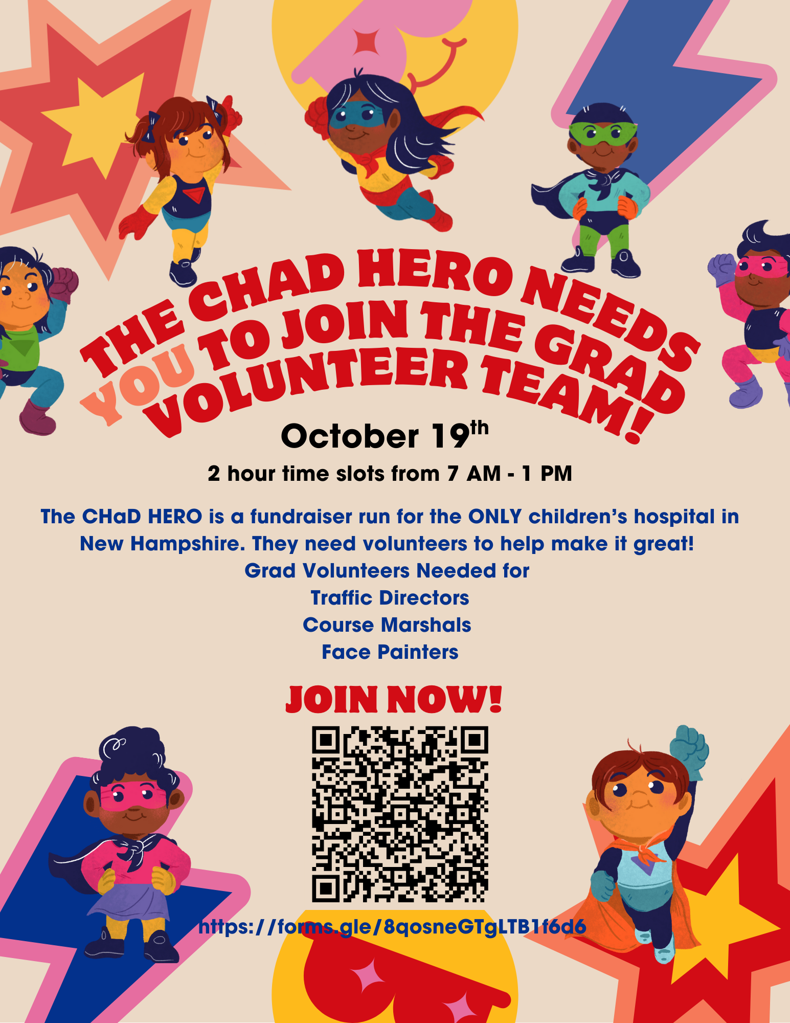 Volunteer for the CHaD HERO