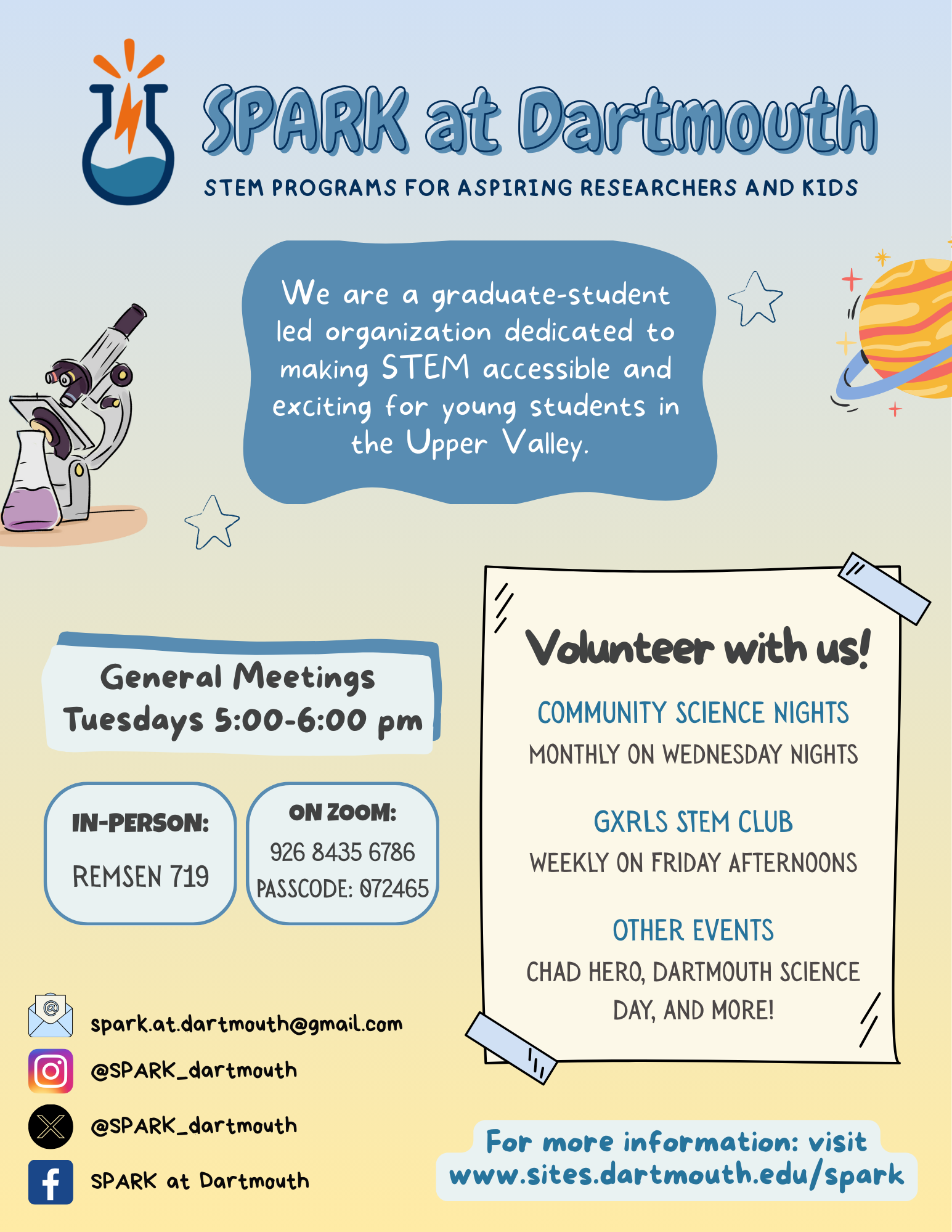 SPARK Weekly General Meeting 