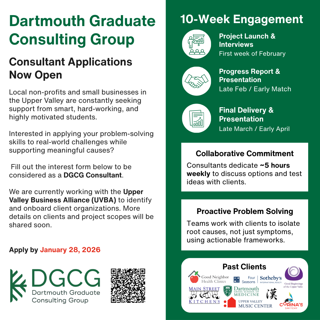 Call for Consultant Applications!