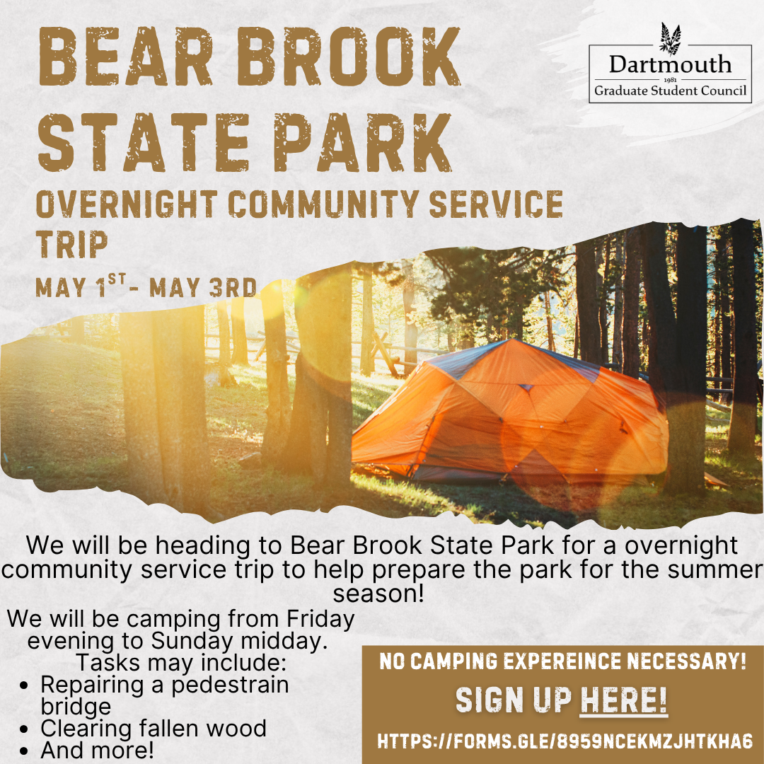 Bear Brook State Park Community Service Trip