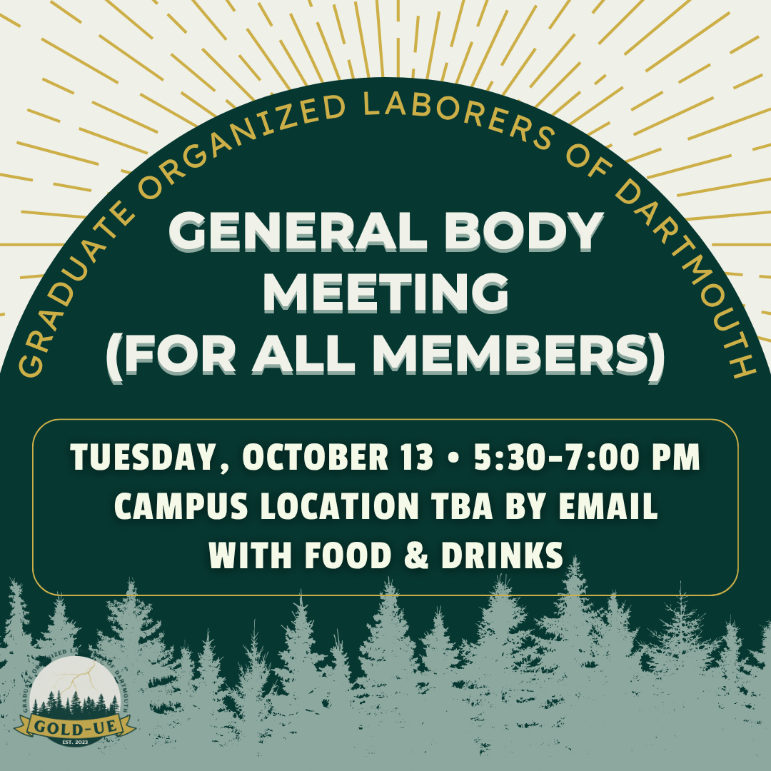 GOLD-UE General Body Meeting (All-Member's Meeting)
