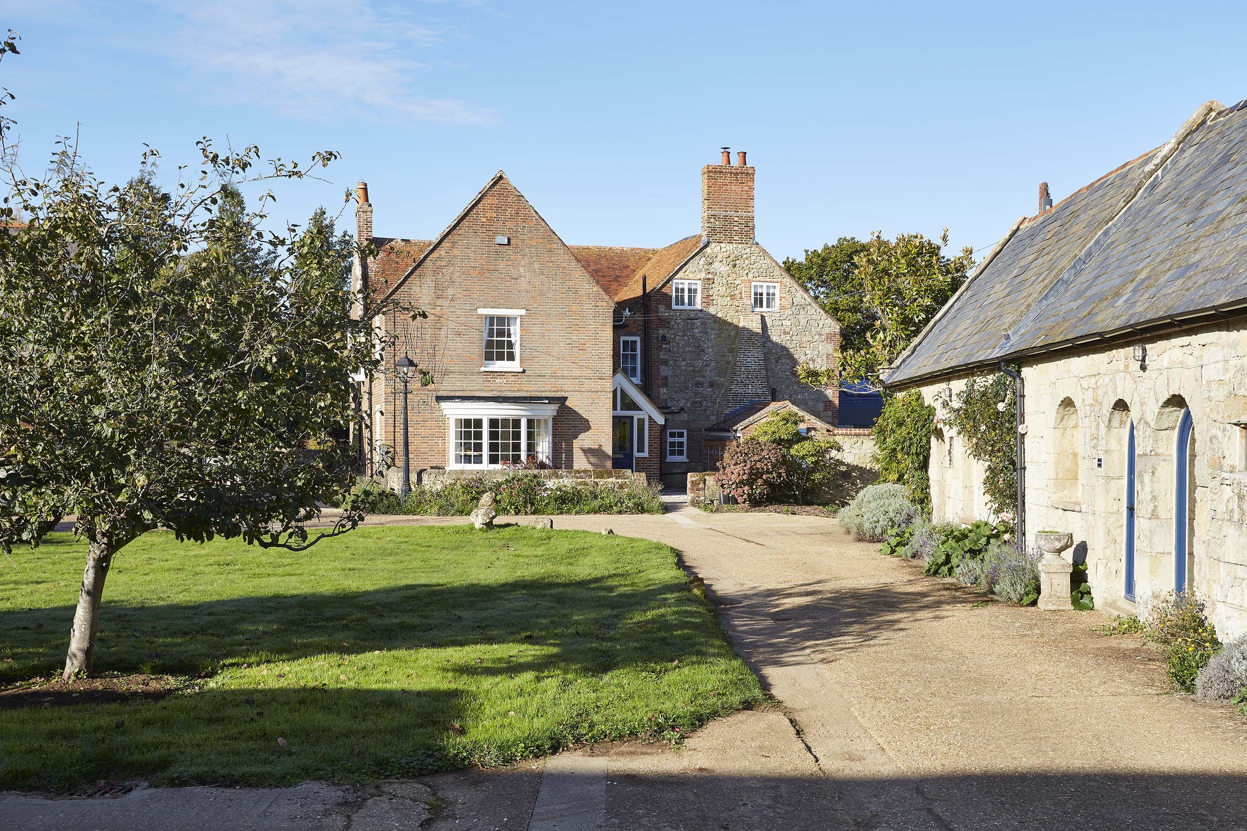 traditional grade 2 listed farmhouse with contemporary extension isle of wight