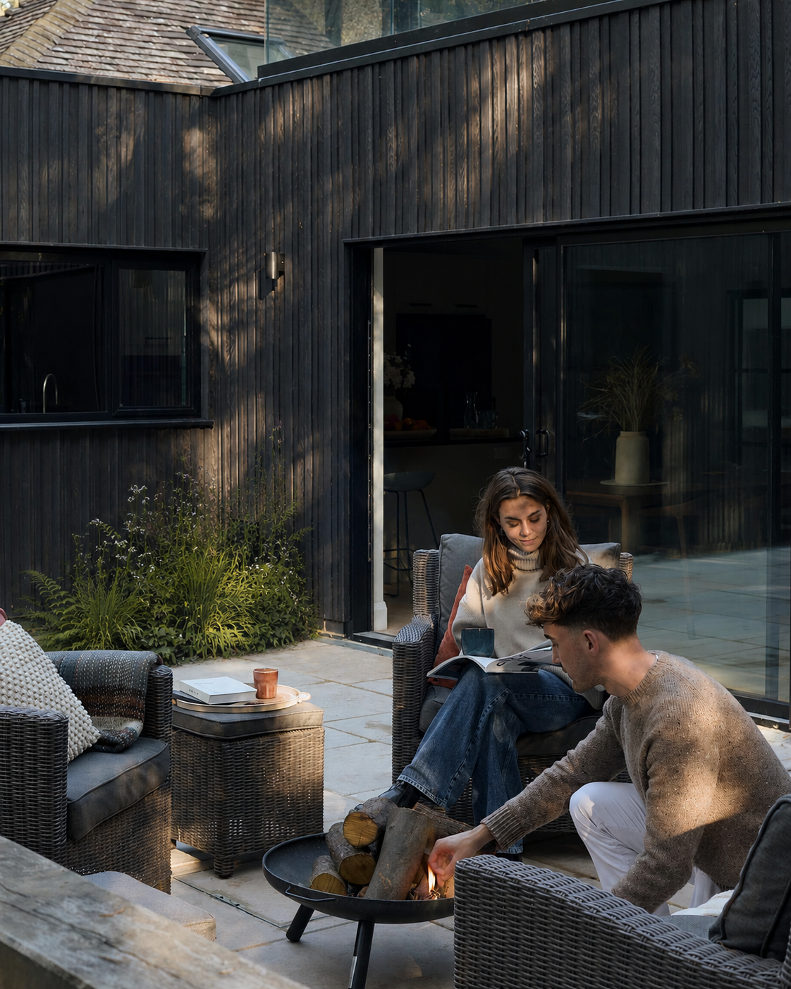 Bespoke contemporary extension on a traditional building
