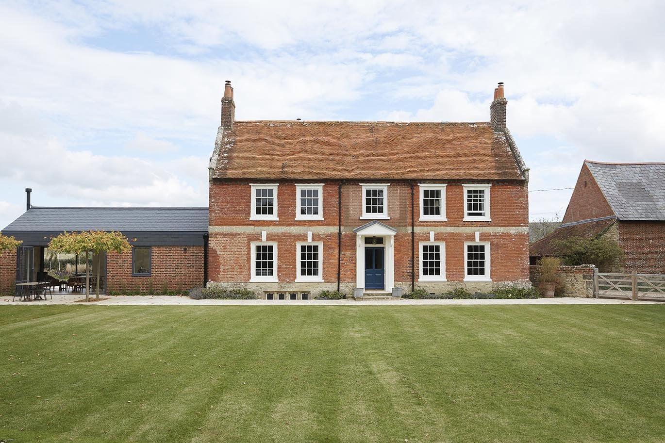 traditional grade 2 listed farmhouse with contemporary extension isle of wight