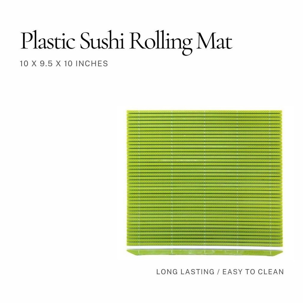 Check this out Chefs👨🏻&zwj;🍳 Plastic sushi rolling mat: Easy to clean &amp; long lasting product. 

With this product, you can make sushi rolls without plastic wrap 👍🏻
.
Call us at 713-783-1688 for pricing detail💡
.

#owavesproducts #sushi #jap