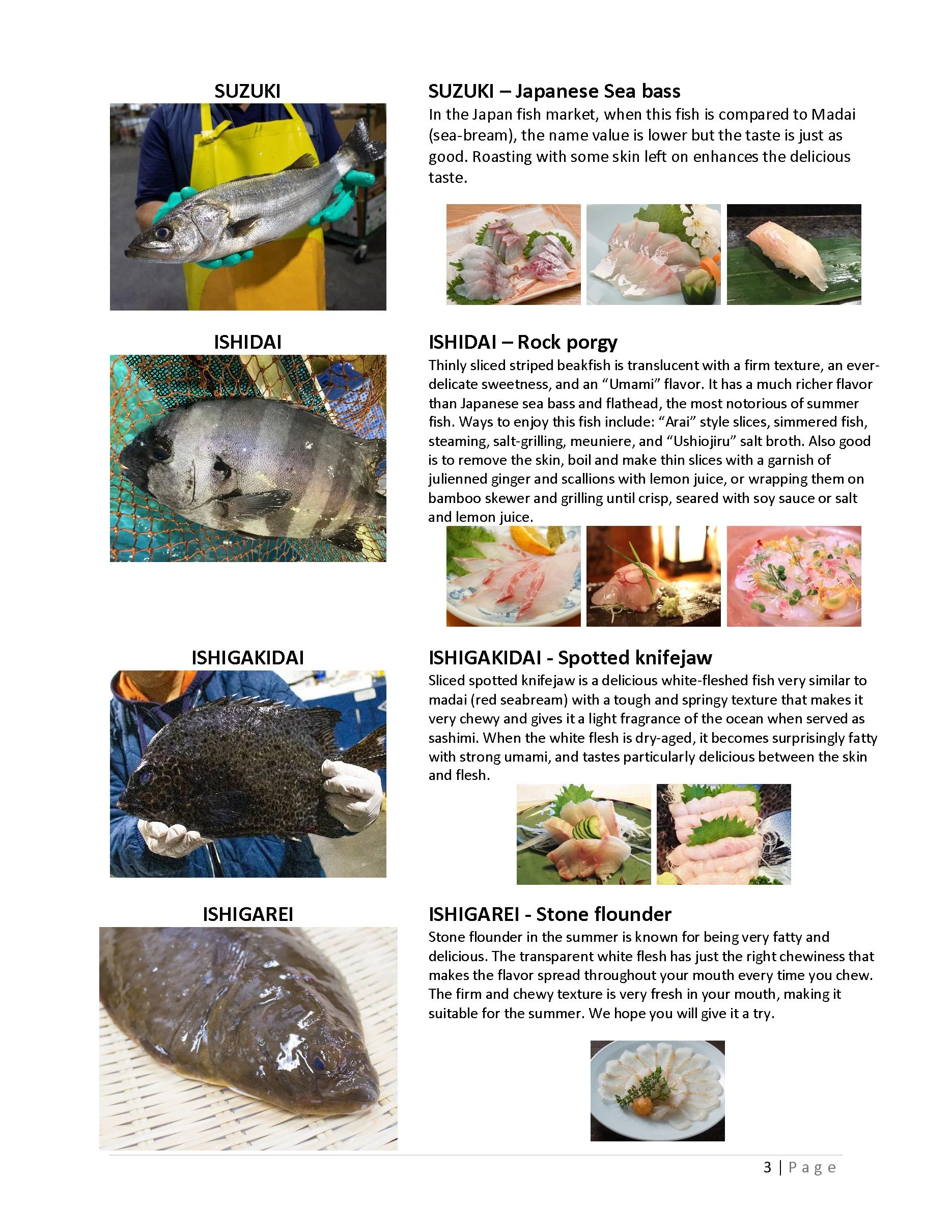 Japanese Fish Types Seasonal Japanese Fish List — OCEAN WAVES PRODUCTS, INC