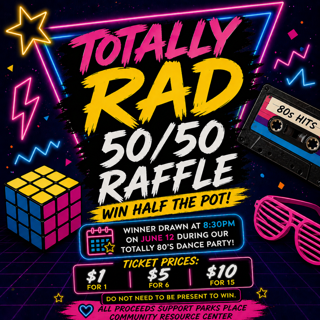 Totally Rad 50/50 Raffle!