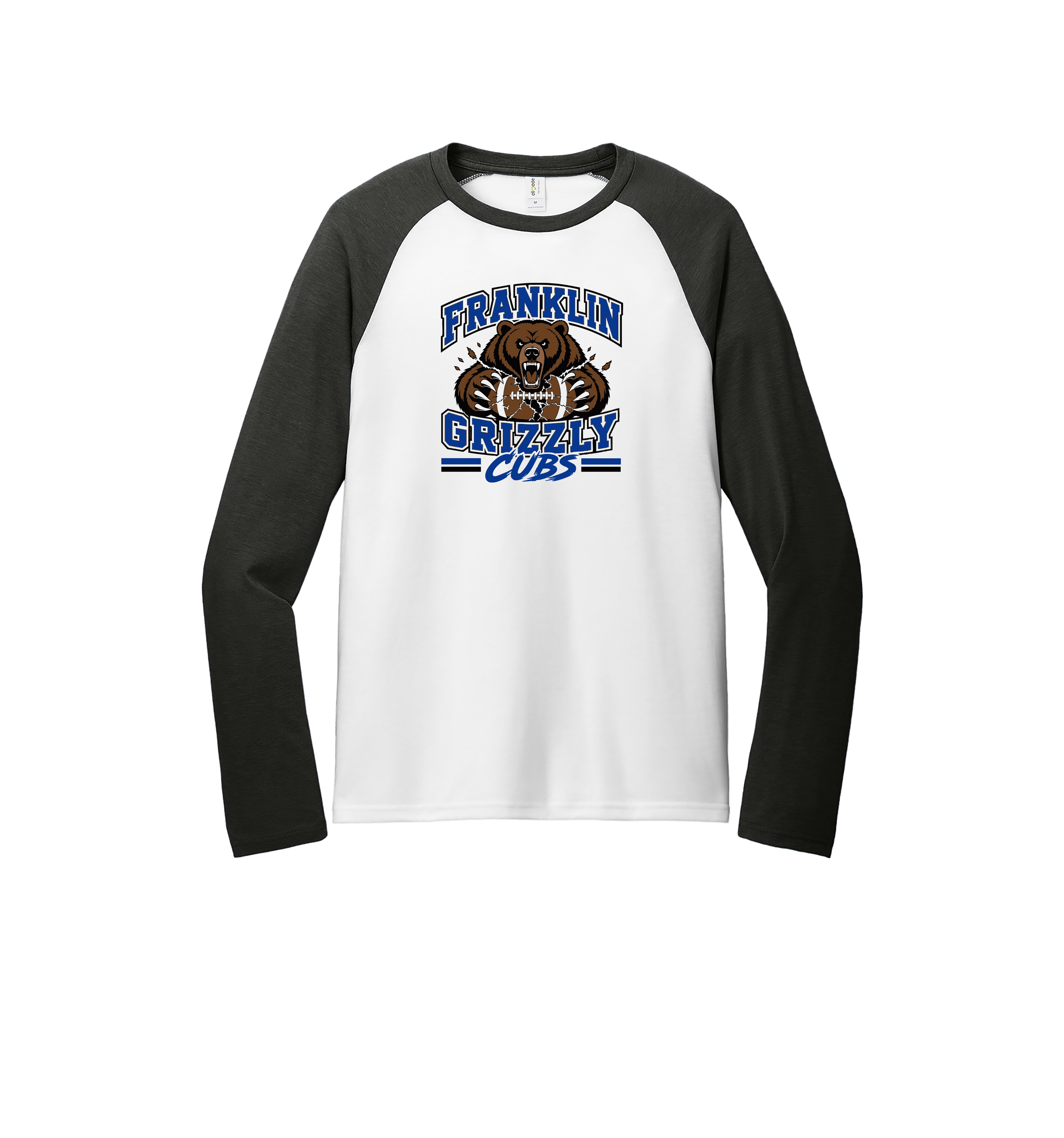 Bear Unisex Tri-Blend Long Sleeve Colorblock Raglan (AL6009)