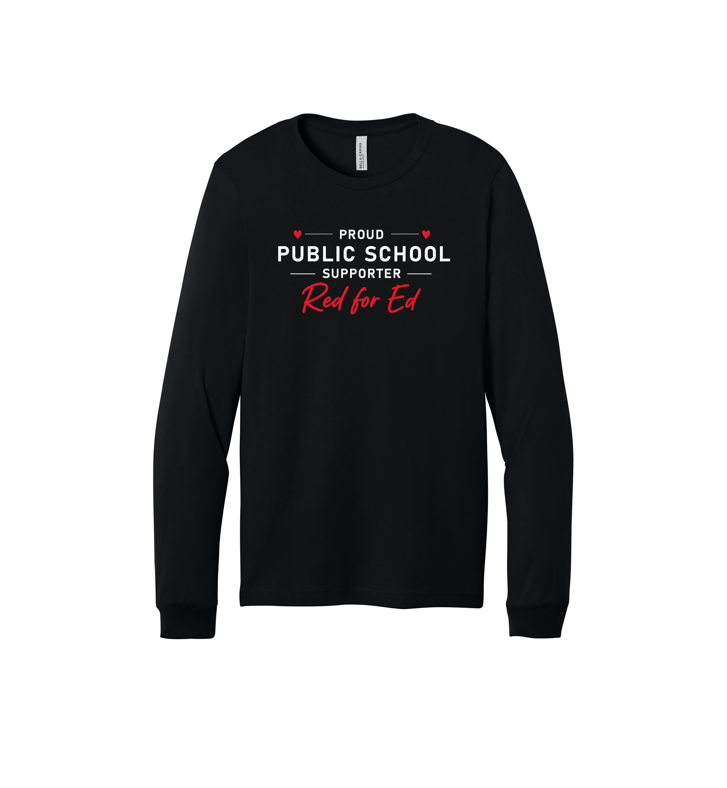Black Unisex Jersey Long Sleeve Tee (BC3501)