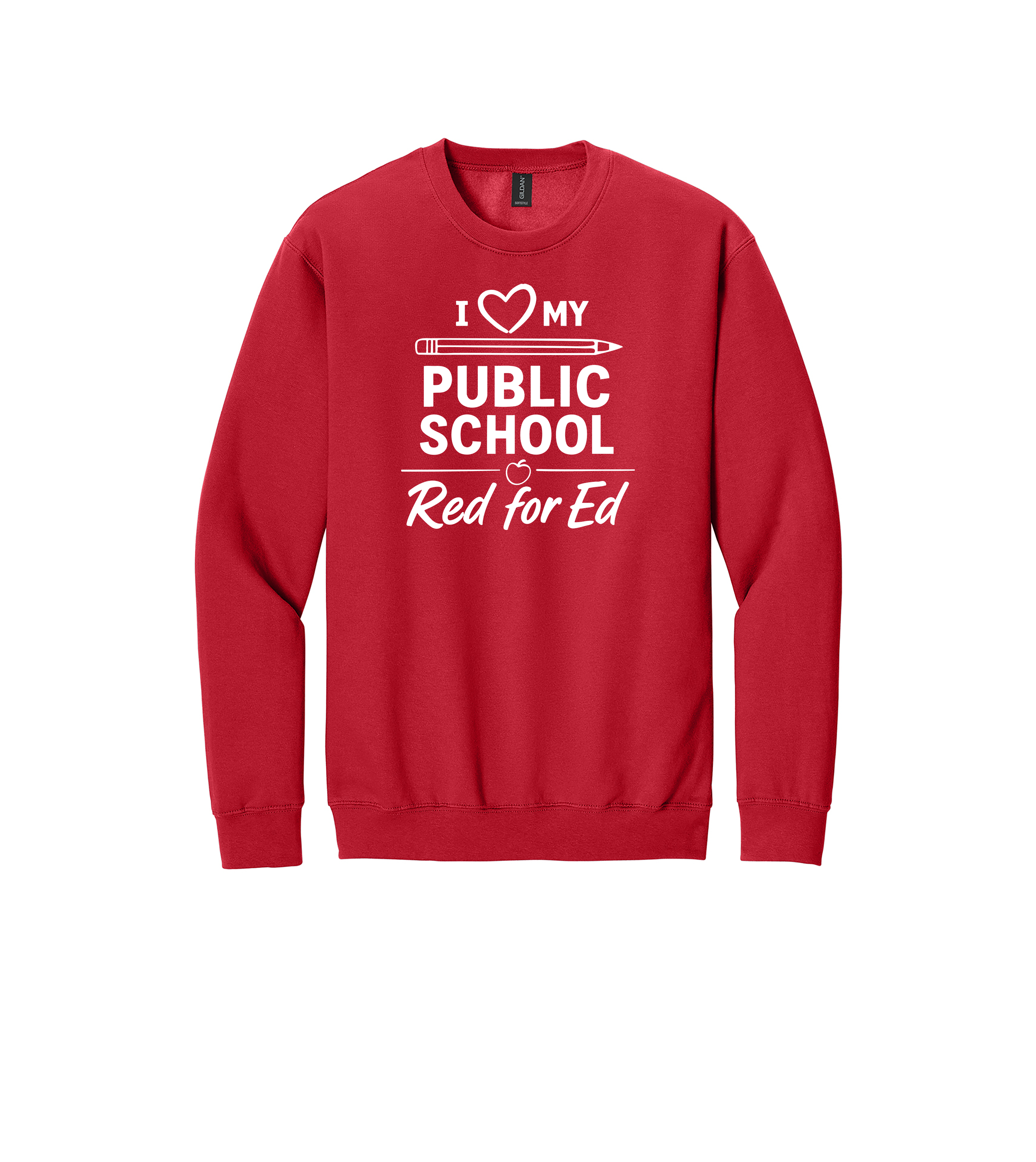Red Softstyle® Crewneck Sweatshirt (SF000)