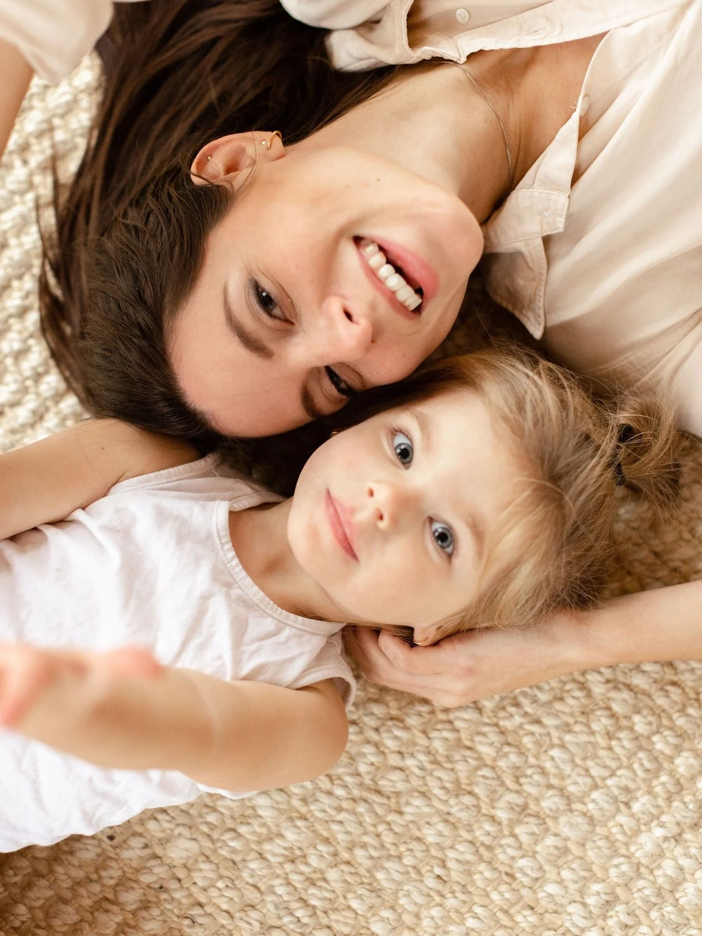 Toronto Maternity and Family Photographer modern family mother and daughter natural candid