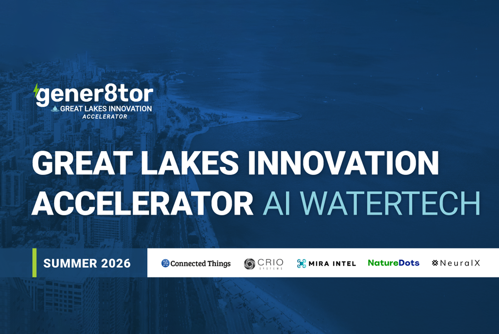 Great Lakes Innovation Accelerator Awards $500,000 to Five AI-Driven Startups Tackling Critical Water Challenges