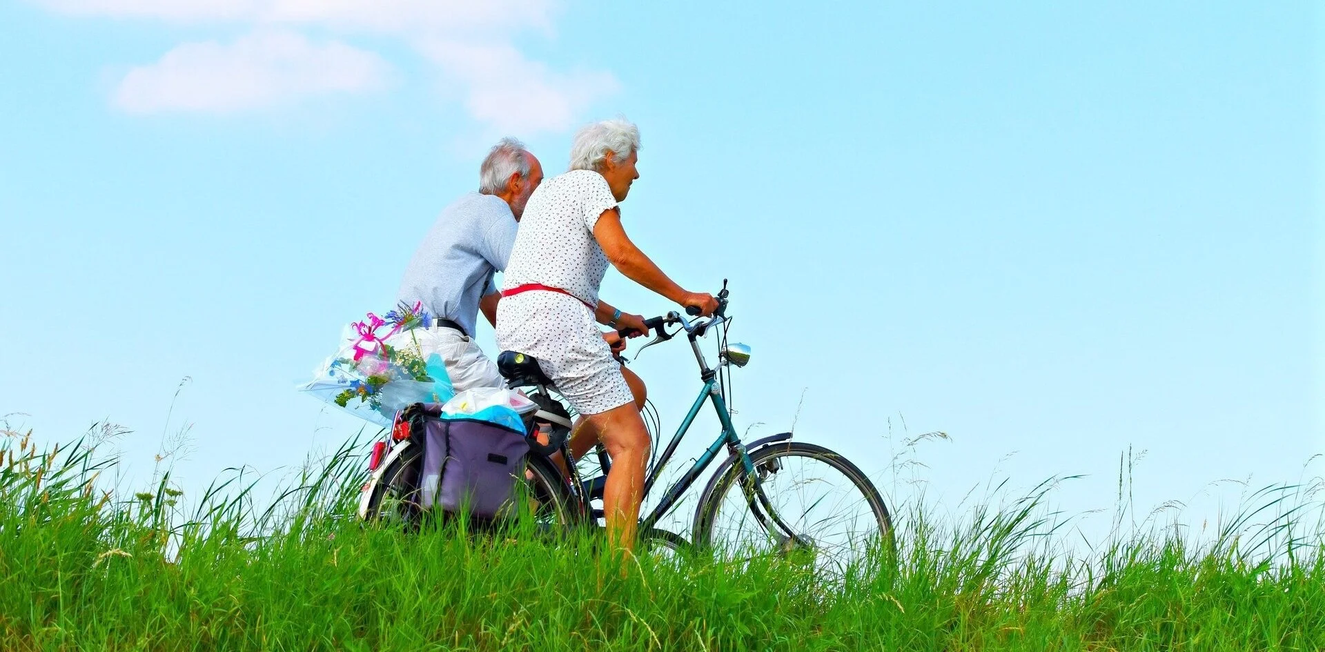 Couple Biking