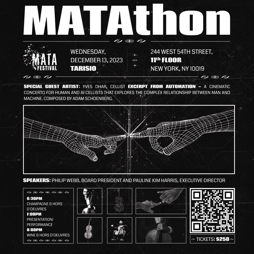 MATAthon: Fundraising Event to Benefit the 2024 MATA Festival, December 13, 2023