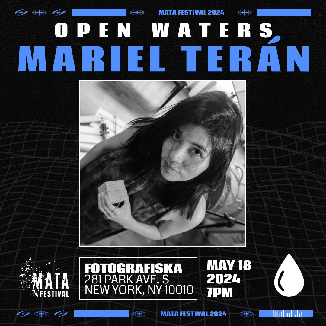 Introducing composer Mariel Teran's (@moulitie) work &quot;Manos de Tierra&quot;: an immersive blend of live and recorded sounds, creating a complex sensorial atmosphere. Come and hear the World Premier of &quot;Manos de Tierra&quot; performed for th