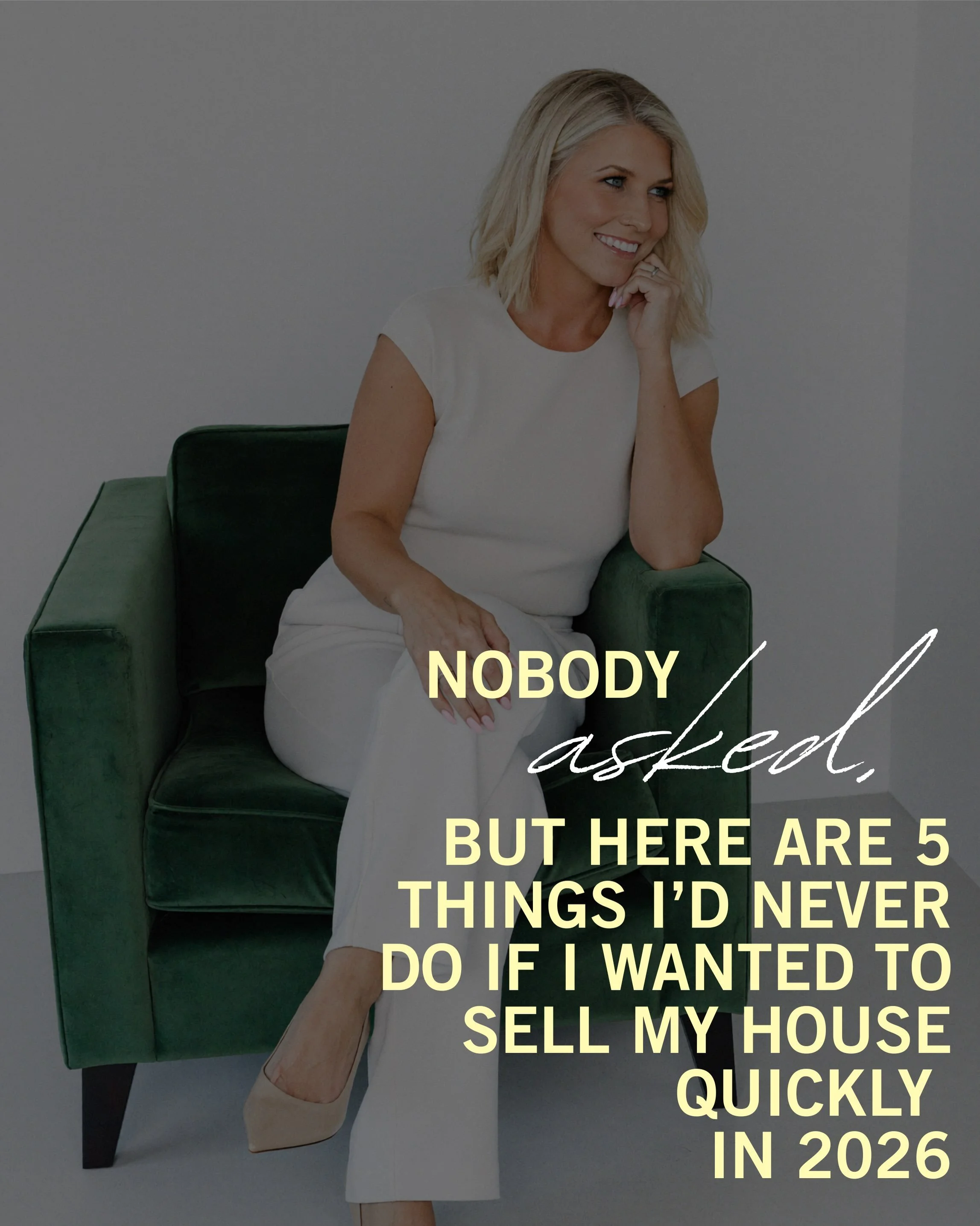 Nobody asked 😂 but if I were selling my house in 2026, there are a few things I absolutely would NOT do.

The market has changed, and some of the things sellers could get away with a few years ago can cost you time and money today.

Selling in 2026 
