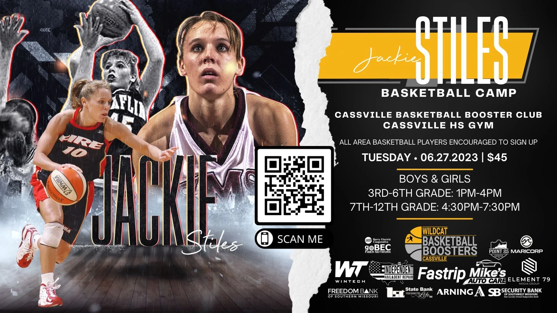 Jackie Stiles Basketball Camp Cassville, MO — Jackie Stiles