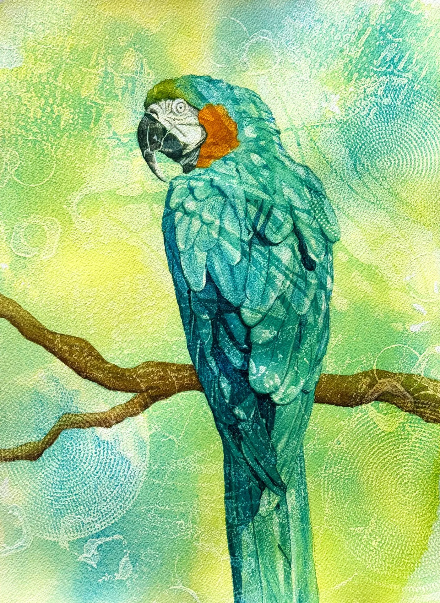 Day  Dreaming
Watercolor, 11" X 14" 