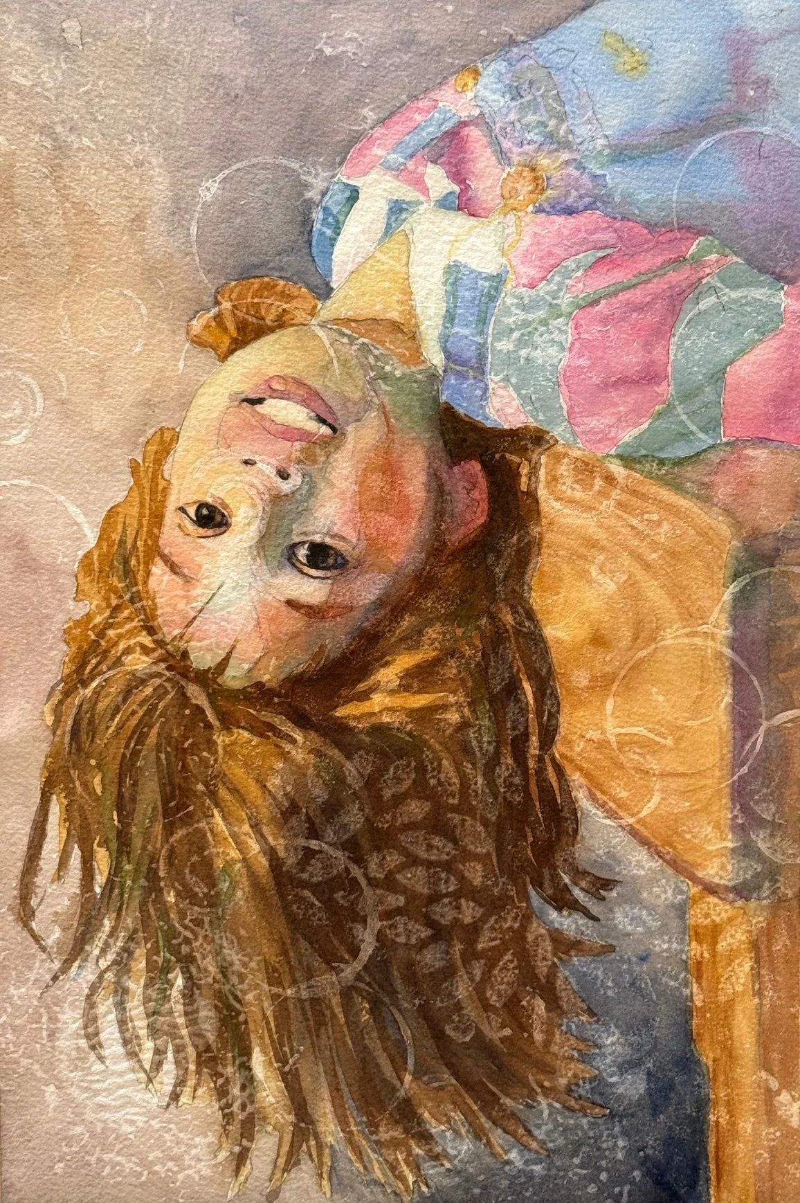 Sweet Girl, Watercolor, 11' x 15"