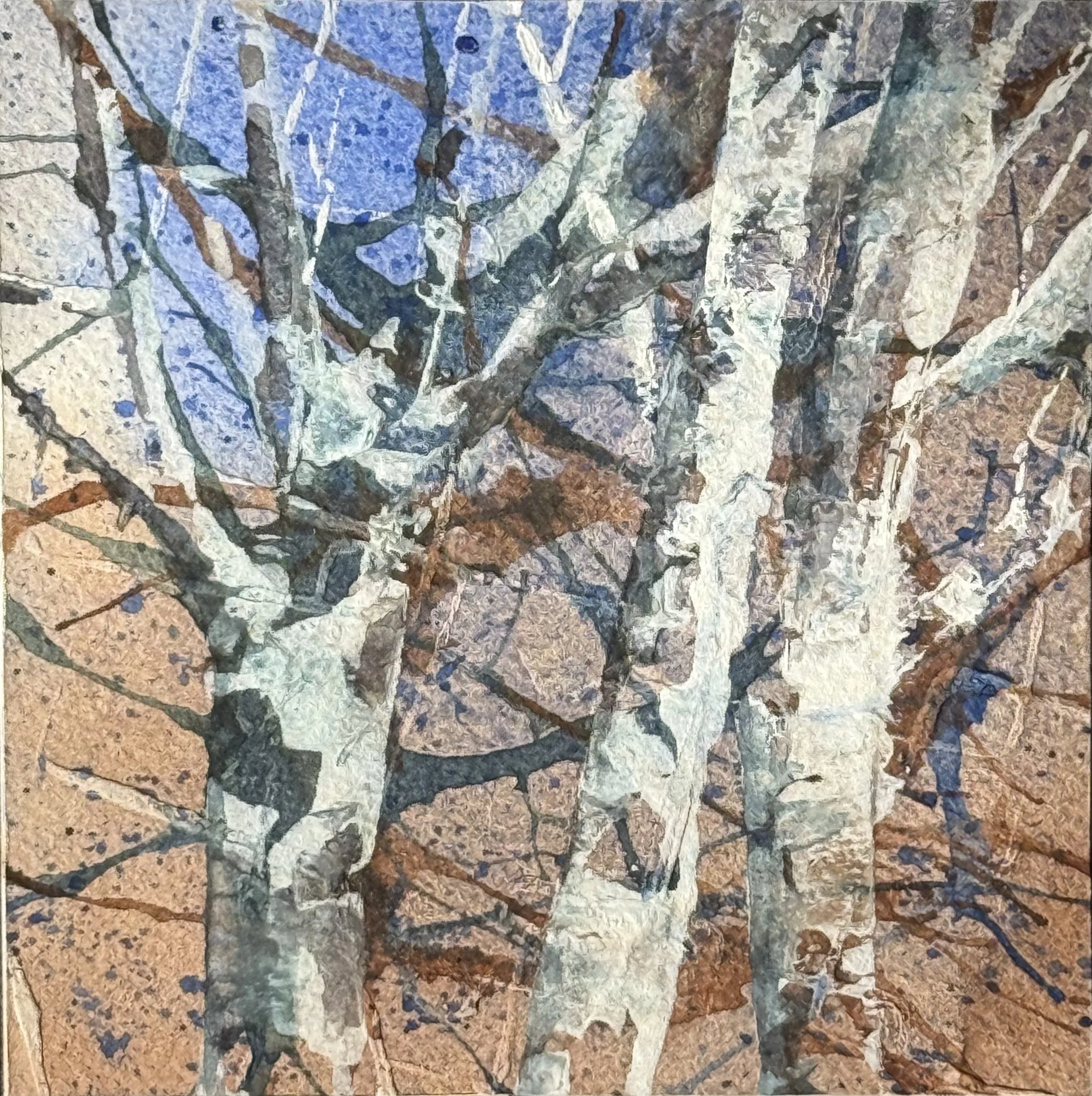 Frosty Morning, SOLD
Watercolor mounted on wood panel. 4" X 4" 