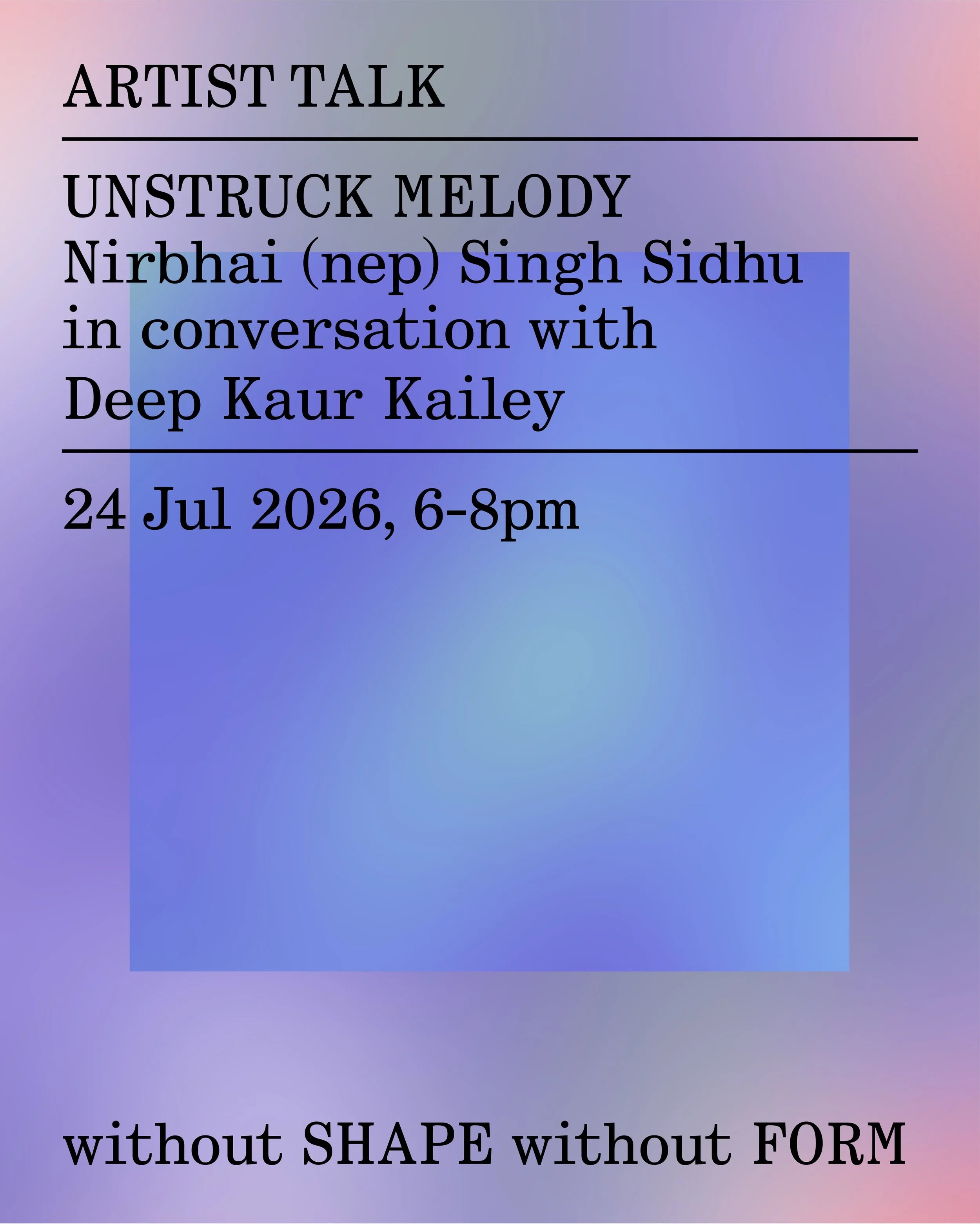 ARTIST TALK
