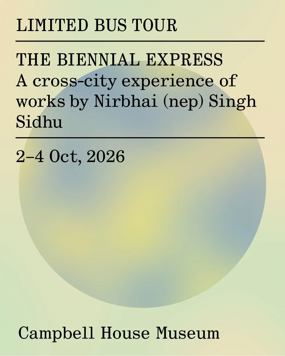 THE BIENNIAL EXPRESS – LIMITED BUS TOUR
