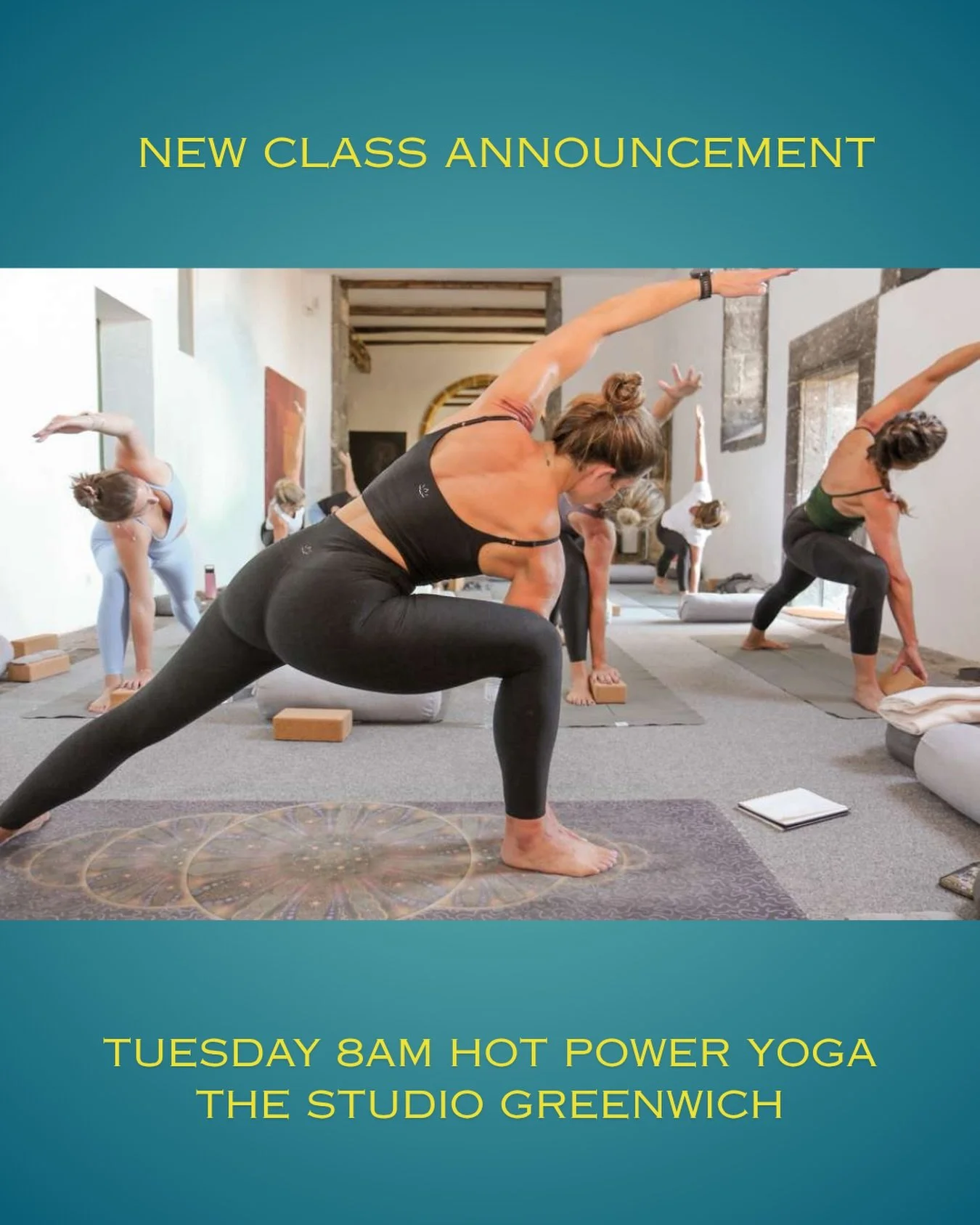 In case you missed it, join me for Hot Power Yoga at @thestudiogreenwich every Tuesday at 8am. Hope to see you on your mat 📿

#yoga #poweryoga #yogainstructor #yogainspiration #wellness