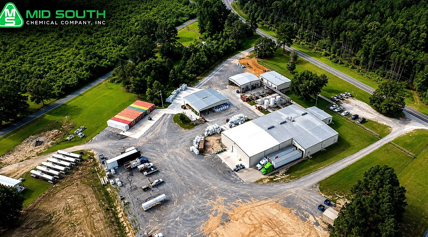 Mid South Chemical Louisiana plant aerial