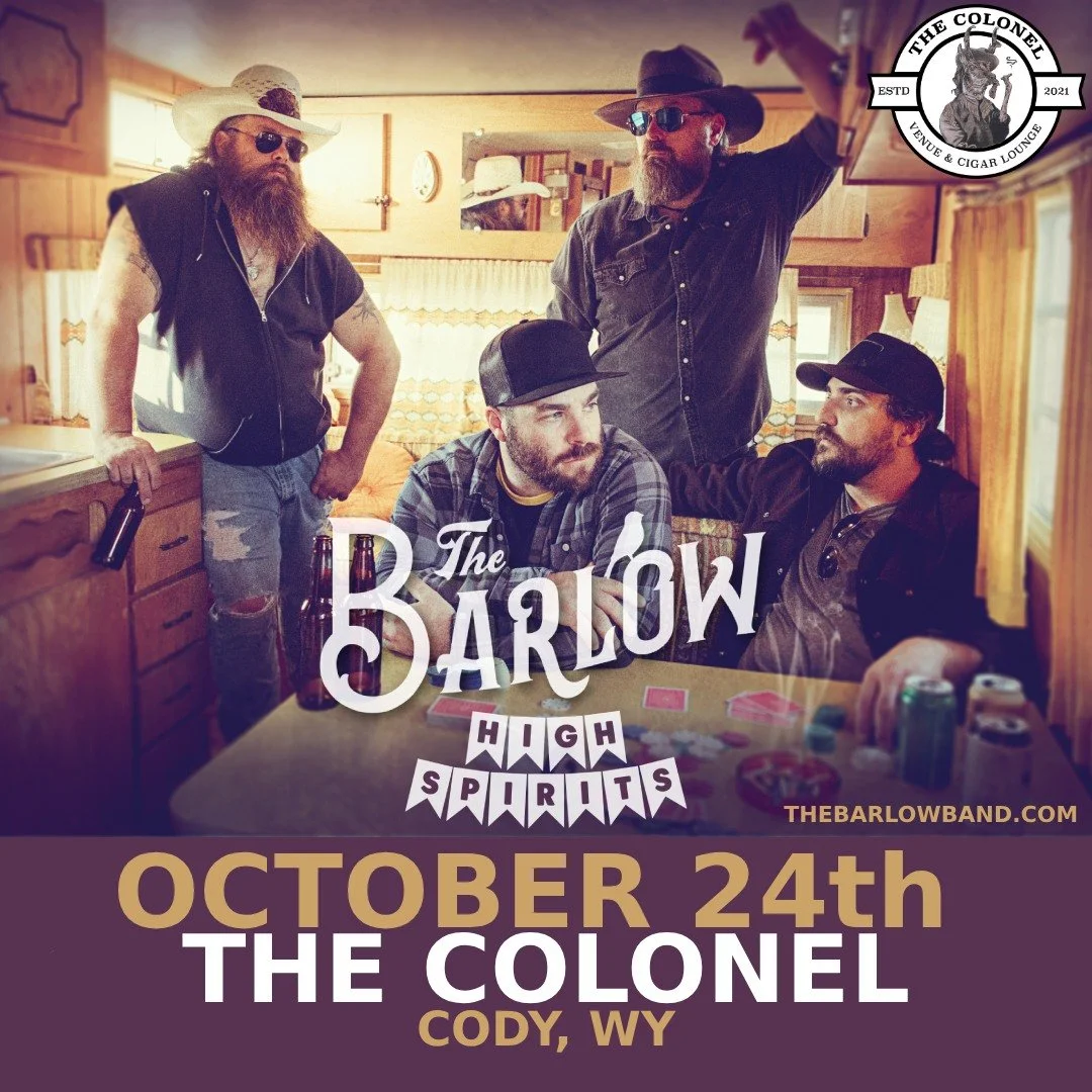 Hey now! These guys are good!” π That’s what folks are saying across the Rockies about The Barlow, and tonight’s your chance to see why.
Join us at The Colonel at 8:30 PM as this Colorado-based band blends raucous roadhouse rock,