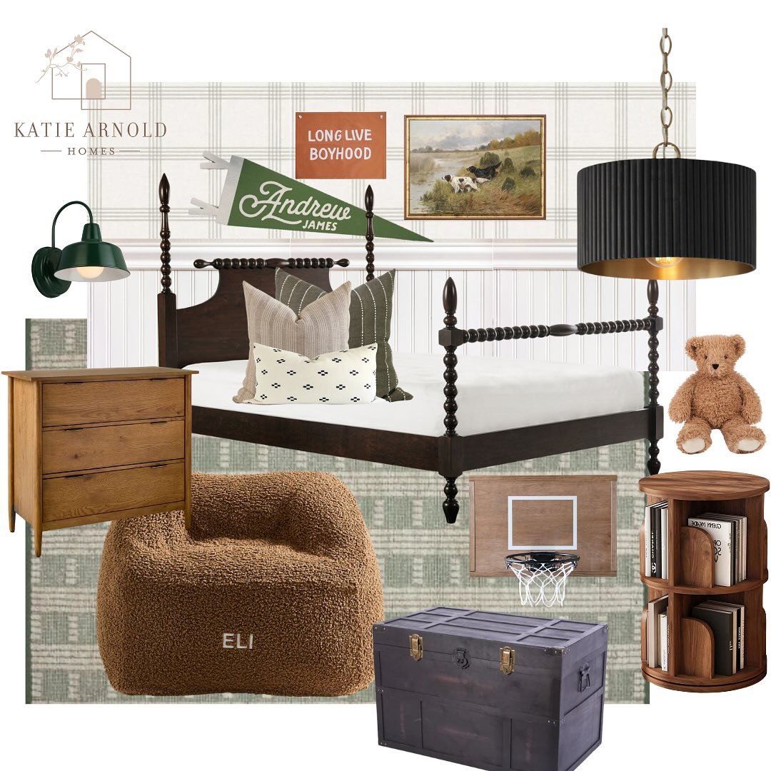 My sister in law just had her 2nd baby boy, and a few of my girlfriends are having boys next spring&hellip;so I got inspired to create some little boy bedroom designs. I mean how cute 🥹 

Links to all products are on my blog! 🤎

#moodboards #boysro
