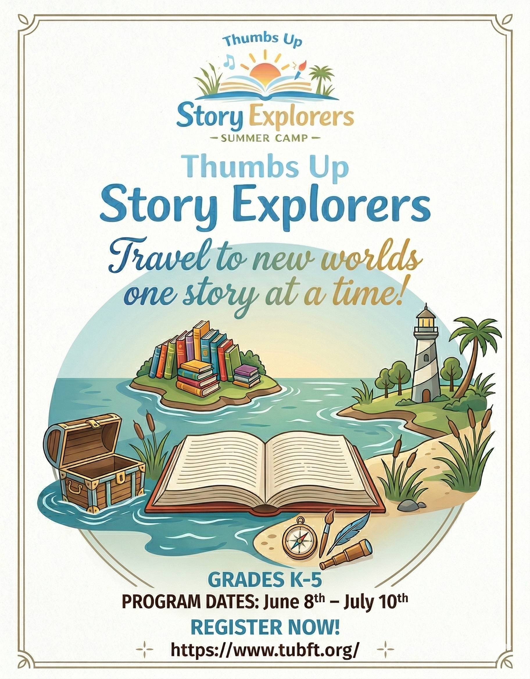Applications Open For Thumbs Up Story Explorers Summer Camp For Grades K-5