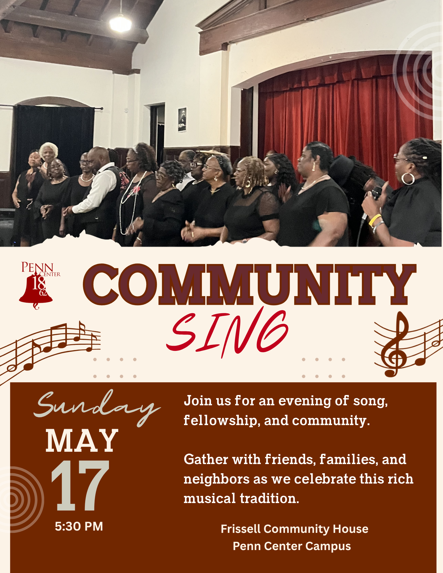 Community Sing - Sunday, May 17 